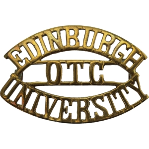 Edinburgh University OTC Officers Training Corps College Shoulder Title