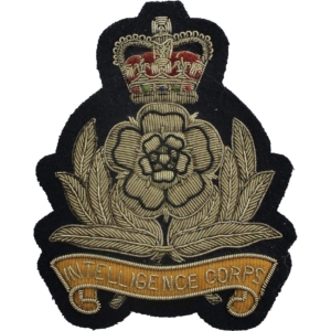 Intelligence Corps Cloth Wire BULLION Veterans Blazer Badge