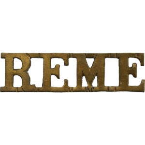 WW2 Royal Electrical & Mechanical Engineers REME Shoulder Title
