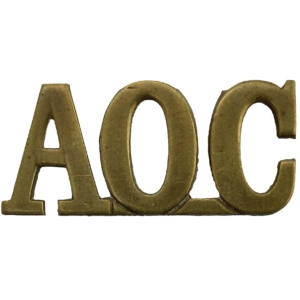 WW1 Army Ordnance Corps AOC Shoulder Title