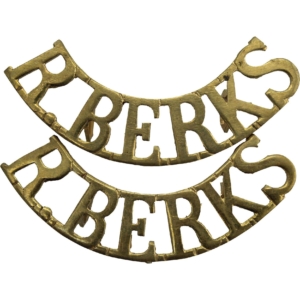 Royal Berkshire Regiment Shoulder Title PAIR
