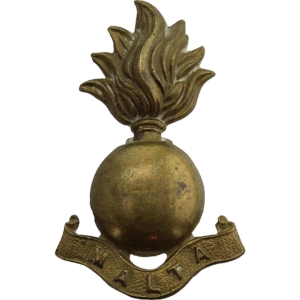 Royal Malta Artillery RMA Maltese Colonial Regiment Collar Badge