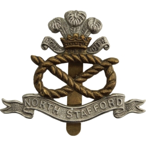 WW1 North Staffordshire (Stafford) Regiment Cap Badge
