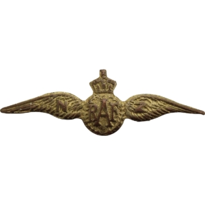 WW2 Royal New Zealand Air Force RNZAF Wings Sweetheart Brooch - 42mm