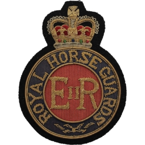 Royal Horse Guards RHG Regiment Cloth Wire BULLION Veterans Blazer Badge