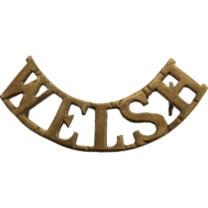 WW1 Welsh (Welch) Regiment Shoulder Title