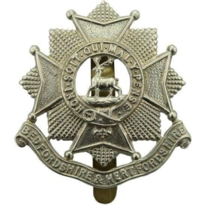 WW2 Bedfordshire and Hertfordshire Regiment Cap Badge