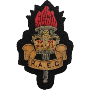 Royal Army Educational Corps RAEC Cloth Wire BULLION Veterans Blazer Badge