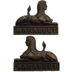 Dorsetshire (Dorset) Regiment OFFICERS Bronze Collar Badge PAIR
