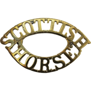 BOER WAR Scottish Horse Imperial Yeomanry Regiment Shoulder Title
