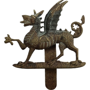 WW1 1st Monmouthshire Regiment Cap Badge - First Pattern