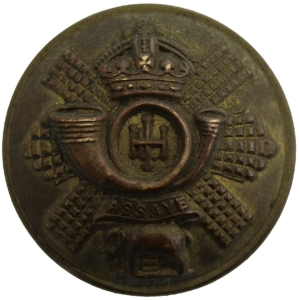 Highland Light Infantry HLI Regiment Tunic Button - 26mm