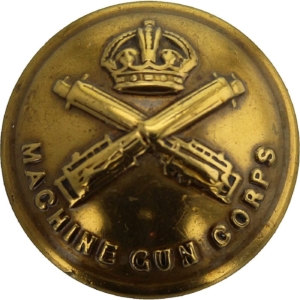 WW1 Machine Gun Corps MGC Tunic Button - Small 19mm