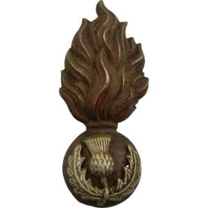 Royal Scots Fusiliers Regiment (RSF) Scottish Collar Badge