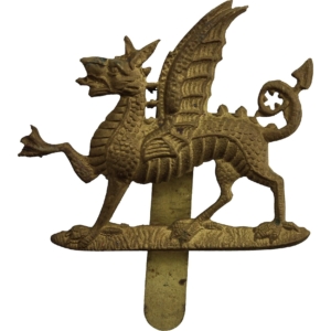 WW1 1st Monmouthshire Regiment Cap Badge - First Pattern