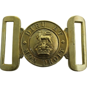 WW1 / WW2 British Army Issued Infantry Interlocking Brass Stable Belt Buckle