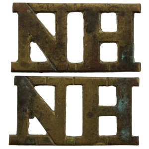 WW1 Northumberland Hussars (Yeomanry) Regiment NH Shoulder Title PAIR