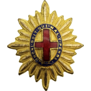 Coldstream Guards Regiment OFFICERS Gilt Collar Badge Rank Pip
