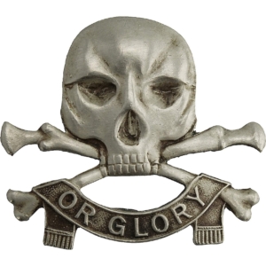 17th / 21st Lancers (Deaths Head) Regiment Collar Badge