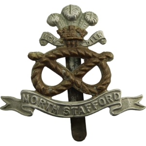 WW1 North Staffordshire (Stafford) Regiment Cap Badge