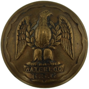 Royal Scots Greys Regiment Scottish Tunic Button - 28mm