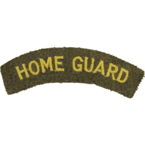 WW2 Home Guard Unit Cloth Shoulder Title Badge Flash