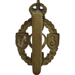 WW2 Royal Electrical & Mechanical Engineers REME Cap Badge - FIRST PATTERN