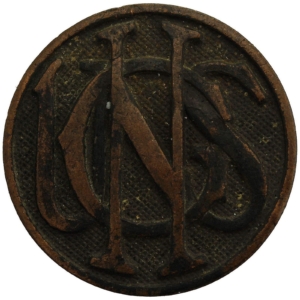 WW1 United States US Army American NATIONAL GUARD USNG Collar Badge - SCREW BACK