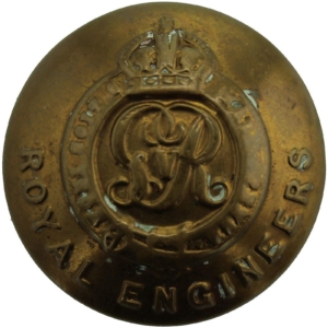 WW1 Royal Engineers Corps (George V) Tunic Button - 25mm