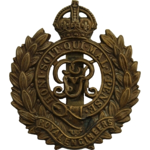 WW1 Royal Engineers Corps (George V) Cap Badge