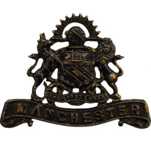 WW1 Manchester Regiment OFFICERS Bronze Collar Badge