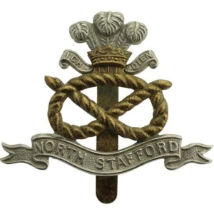 WW1 North Staffordshire (Stafford) Regiment Cap Badge