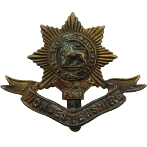 WW1 Worcestershire Regiment Cap Badge FIRST PATTERN
