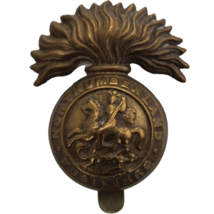 WW1 Northumberland Fusiliers Regiment Cap Badge - FIRST PATTERN
