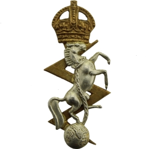 WW2 Royal Electrical & Mechanical Engineers REME Collar Badge - Second Pattern