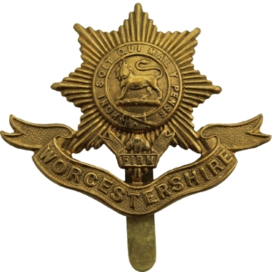 WW1 Worcestershire Regiment Cap Badge FIRST PATTERN