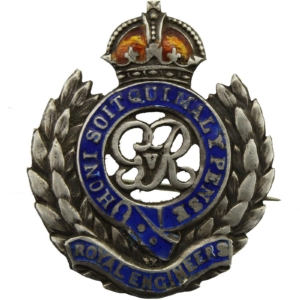 WW1 Royal Engineers Corps (George V) Sweetheart Brooch