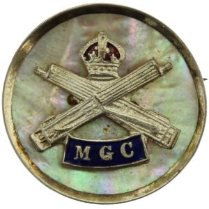 WW1 Machine Gun Corps MGC Sweetheart Brooch Badge