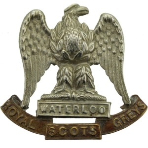 Royal Scots Greys Regiment Cap Badge - LUGS VERSION