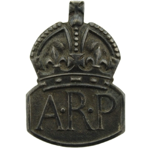 WW2 ARP Warden (Air Raid Precautions) HALLMARKED Silver Lapel Badge - MENS