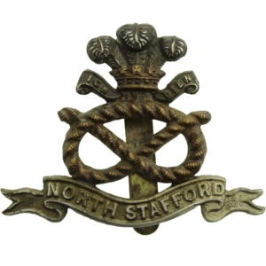 WW2 North Staffordshire (Stafford) Regiment Cap Badge