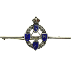 Royal Electrical & Mechanical Engineers REME SILVER Sweetheart Brooch