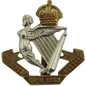 WW1 8th Kings Royal Irish Hussars Regiment (King's) Cap Badge