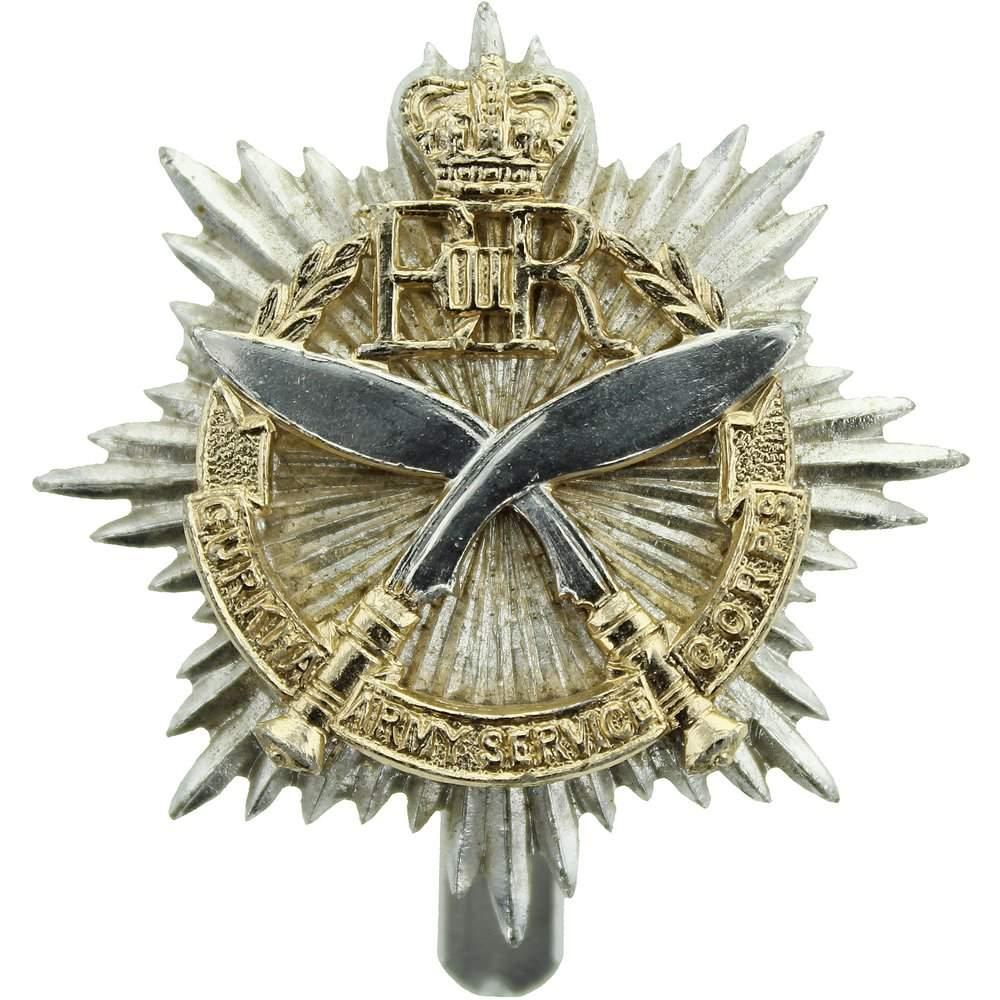 Gurkha Army Service Corps ASC Staybrite Anodised Cap Badge - Staybright ...