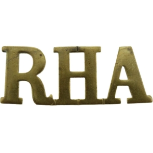 WW1 Royal Horse Artillery Regiment RHA Shoulder Title