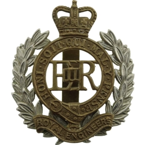 Royal Engineers Corps Cap Badge - Queens Crown