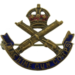 WW1 Machine Gun Corps MGC Sweetheart Brooch Badge