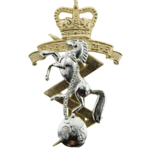 Royal Electrical & Mechanical Engineers REME Staybrite Anodised Cap Badge - Staybright