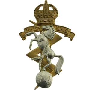 WW2 Royal Electrical & Mechanical Engineers REME Cap Badge - BUTTONS LD B'HAM