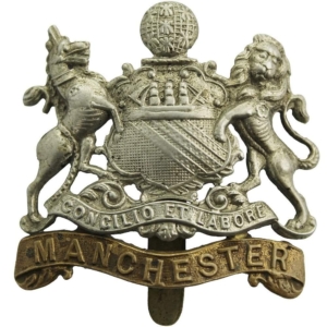 WW1 Manchester Regiment Cap Badge - FIRST PATTERN